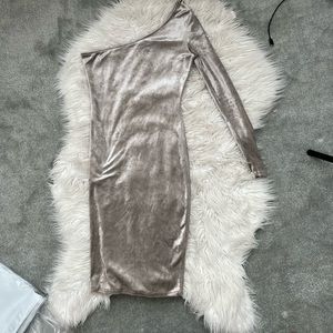 Metallic Grey Dress